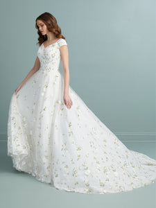 Allover Lace Ball Gown Shown In Ivory/Ivory In Ivory Ivory Multi