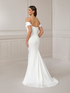 Strapless Sweetheart With Detachable Off-The-Shoulder Straps In Charmeuse Satin In Ivory In Ivory