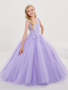 Sequined Lace And Tulle Off-The-Shoulder Gown In Lilac