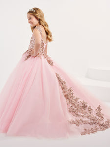 Sequined Lace And Tulle Off-The-Shoulder Gown In Pink