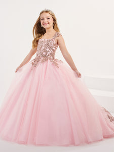 Sequined Lace And Tulle Off-The-Shoulder Gown In Pink
