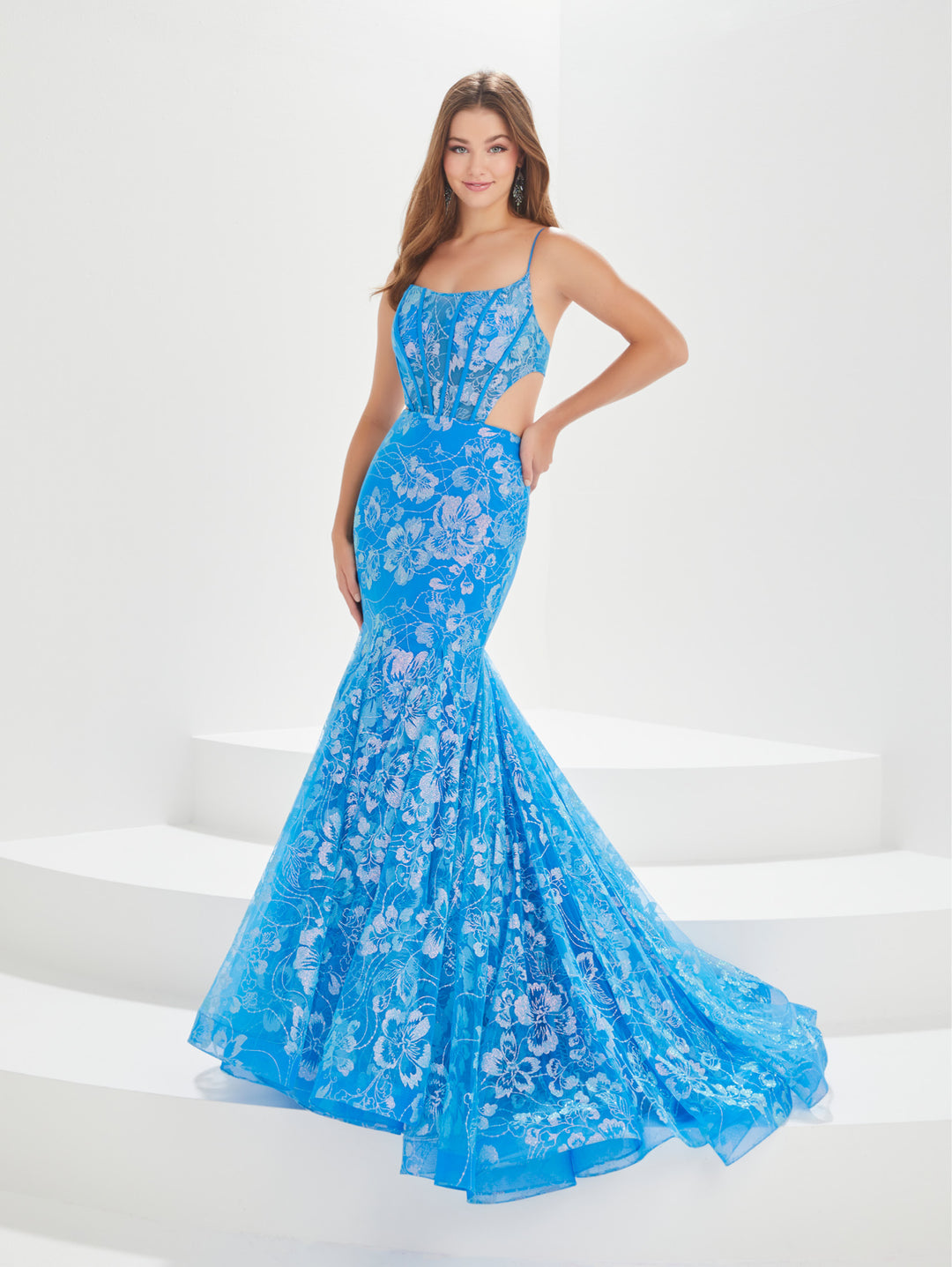 Blu sage evening gowns plus size on sale