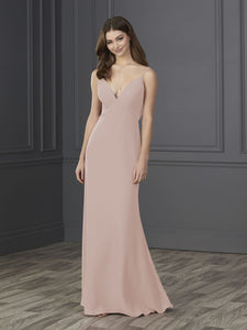 Chiffon A-Line Gown In Frost Rose