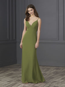 Chiffon A-Line Gown In Artichoke