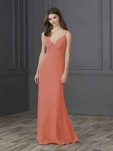 Chiffon A-Line Gown In Coral
