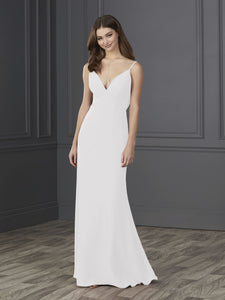 Chiffon A-Line Gown In Ivory