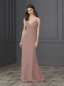 Chiffon A-Line Gown In Mauve