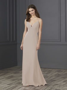Chiffon A-Line Gown In Morganite