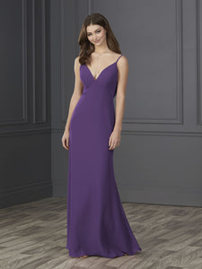 Chiffon A-Line Gown In Royal Purple