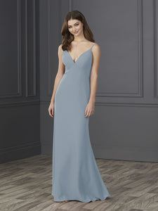 Chiffon A-Line Gown In Sky Blue