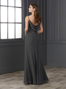 Chiffon A-Line Gown In Smoke