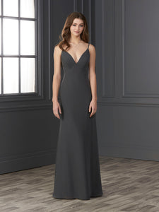 Chiffon A-Line Gown In Smoke