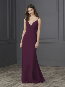 Chiffon A-Line Gown In Sangria