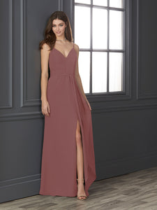 Chiffon Sweetheart Neckline Fit-And-Flare Gown In Romance