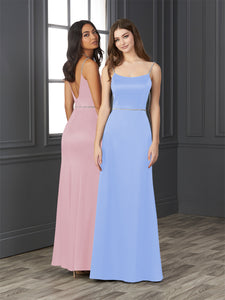 Hand-Beaded Crystal Satin Fit-And-Flare Gown In Rose