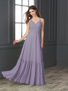 Chiffon Sweetheart Neckline A-Line Gown In Lilac
