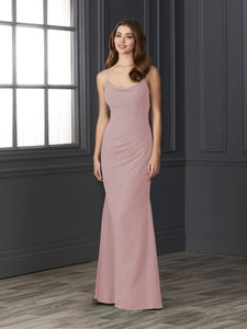 Chiffon Cowl Neckline Mermaid Gown In Ballet