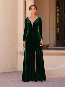 Hunter green velvet gown online
