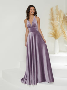 Halter A-Line Gown In Lavender